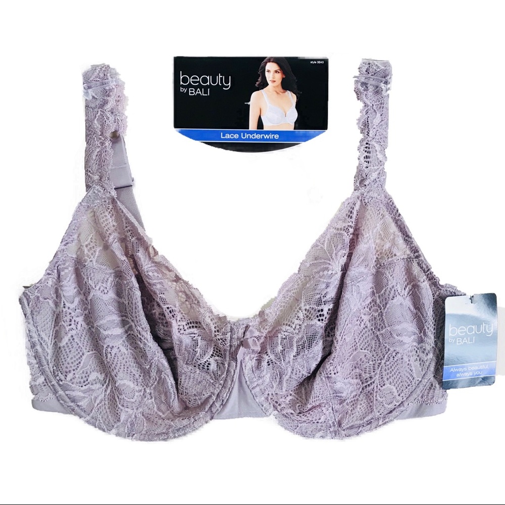 Bali Bra New Underwire 36DD 38DD 40DD 42DD Lace Plus Size